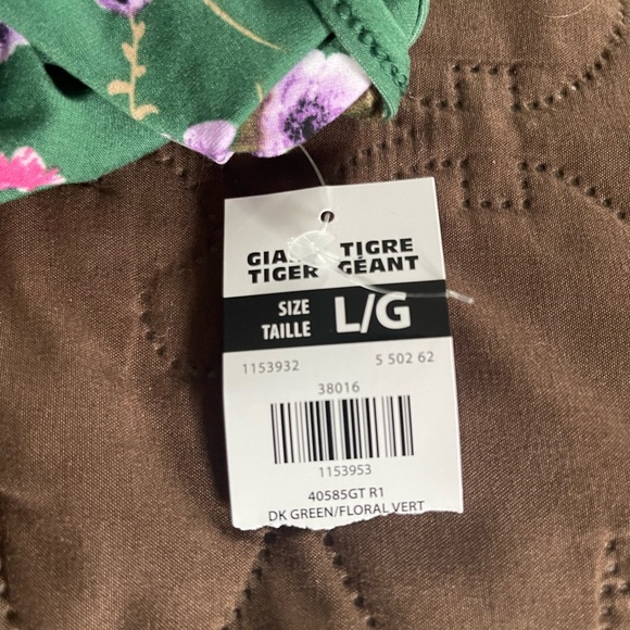 3/10$ NWT Giant Tiger Green Floral Tank Top Size Large - Picture 5 of 5